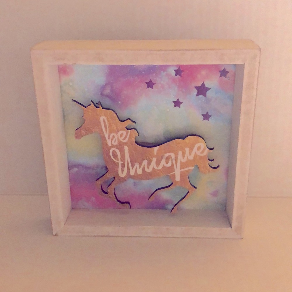 Unicorn Wooden Picture